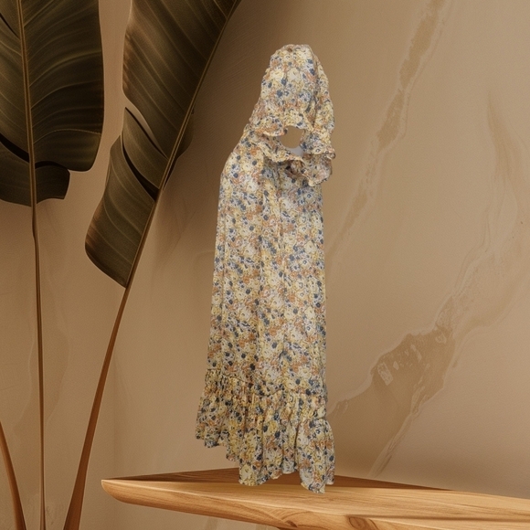 Decree floral baby doll blouse size large - Picture 3 of 11